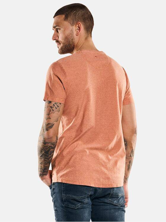 emilio adani Herren T-Shirt meliert Orange 33018
