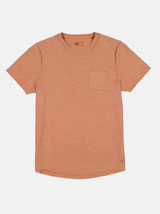 emilio adani Herren T-Shirt meliert Orange 33018
