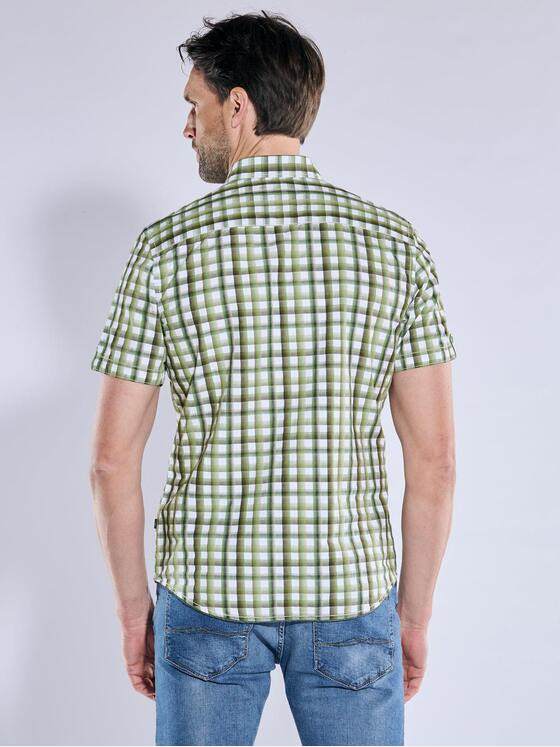 engbers Herren Kurzarm-Hemd gemustert Gruen 38580
