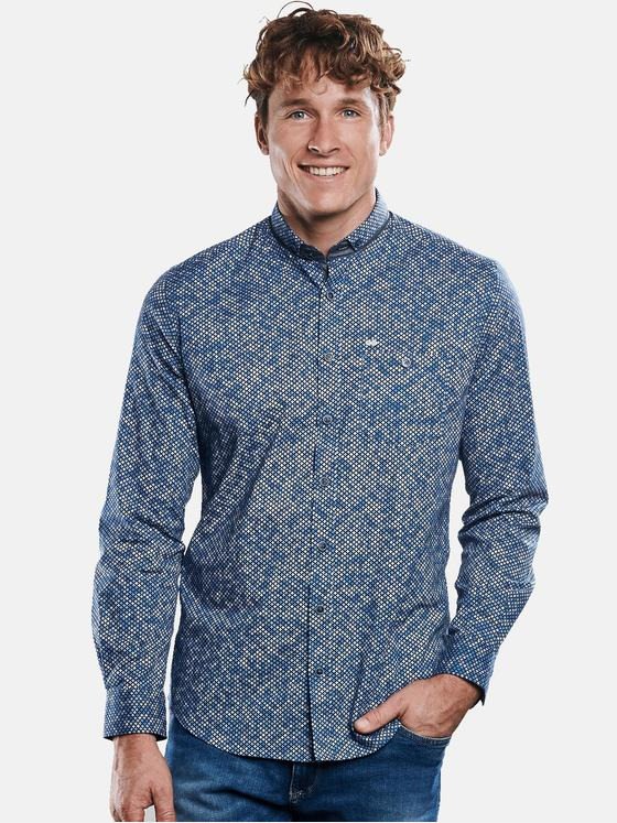 engbers Herren Hemd langarm Saphirblau 30964