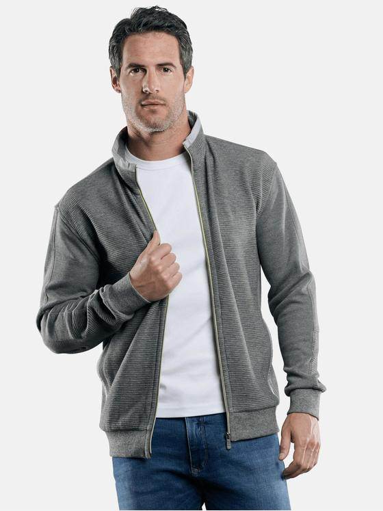 engbers Herren Sportive Sweatjacke Silbergrau 29230