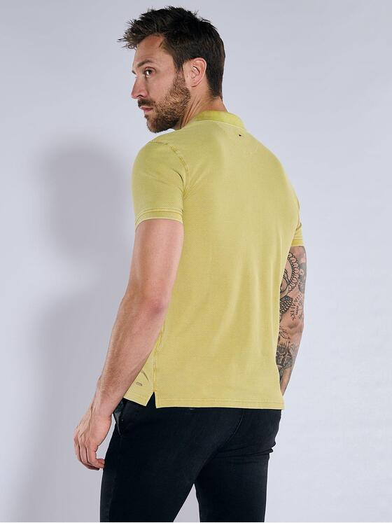 emilio adani Herren Polo-Shirt uni Gelb 36788