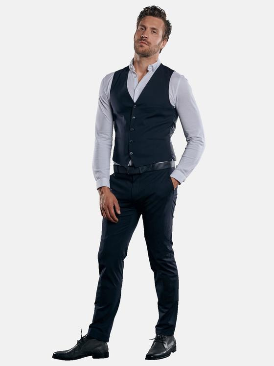 emilio adani Herren Anzugsweste Blau 31013