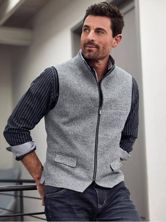 engbers Herren Weste Silbergrau 39834