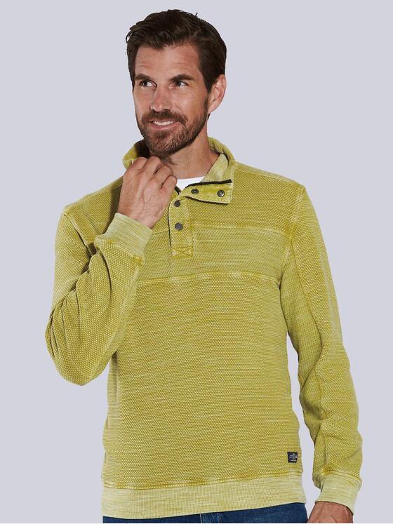 engbers Herren Sweatshirt gestreift Gelb 36104