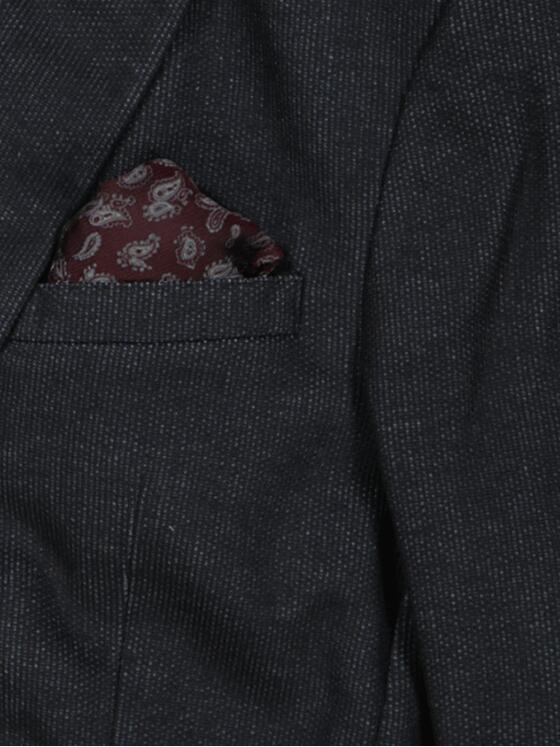emilio adani Herren Einstecktuch Rot 35769