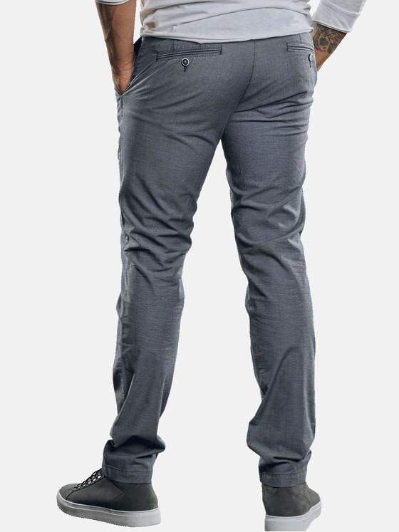 emilio adani Herren Leicht elastische Chino in dezenter Zweifarbigkeit Grau 29261