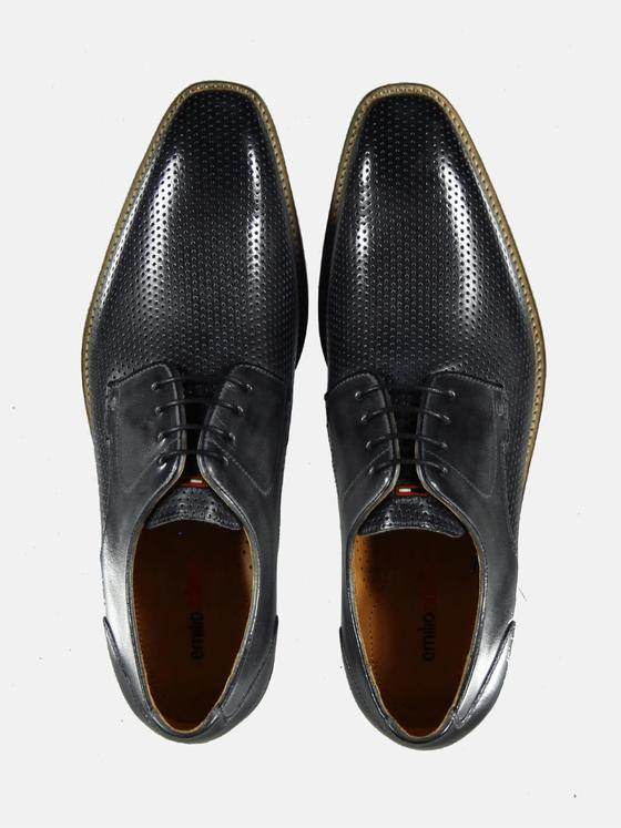 emilio adani Herren Business Derby Schuh Grau 29171