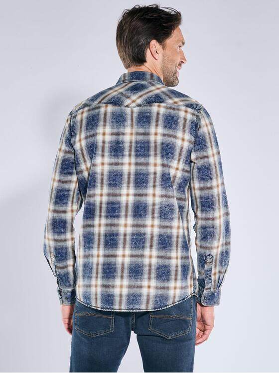 engbers Herren Langarm-Hemd kariert Braun 39636