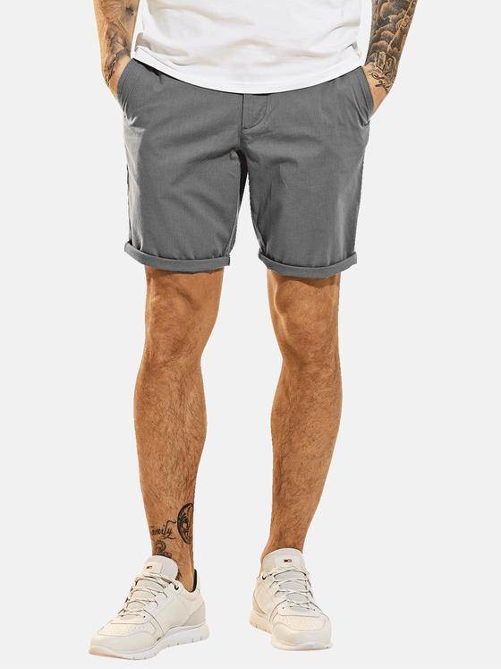 emilio adani Herren Chino-Short regular Grau 31616