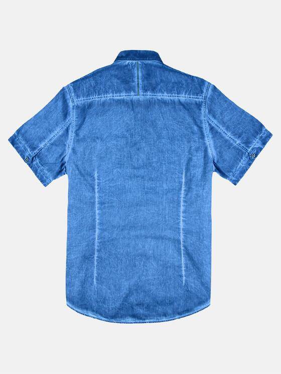 engbers Herren Hemd mit Waschungen Tuerkis 29940