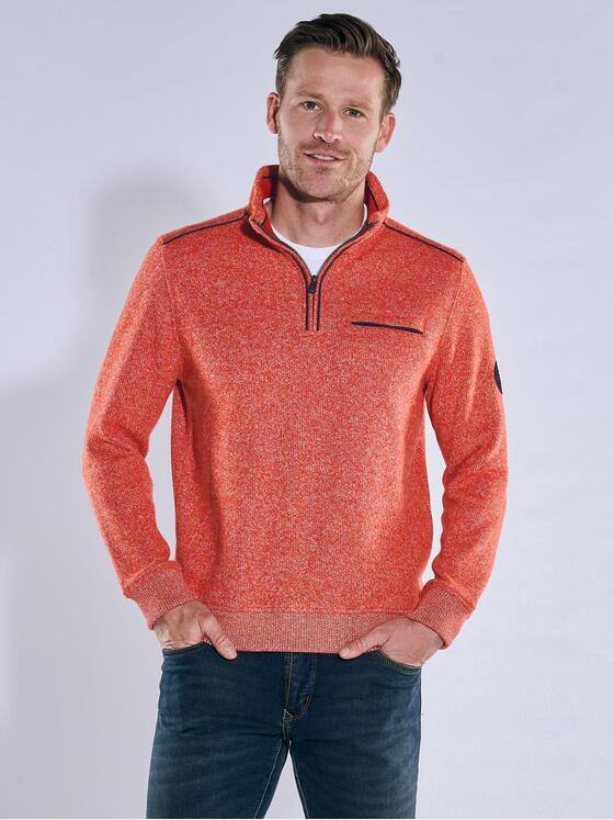 engbers Herren Sweatshirt mit Stehkragen Orange 39529