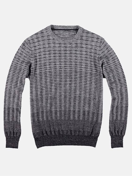 emilio adani Herren Mehrfarbiger Rundhalspullover Blau 30428
