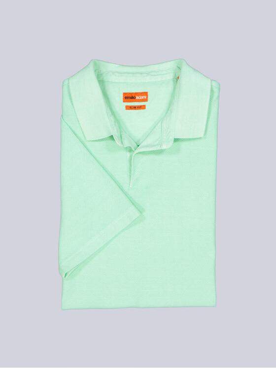 emilio adani Herren Polo-Shirt uni Türkis 38927