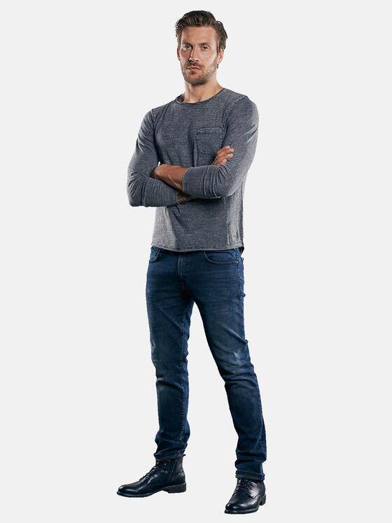 emilio adani Herren Rundhals Shirt Grau 30316