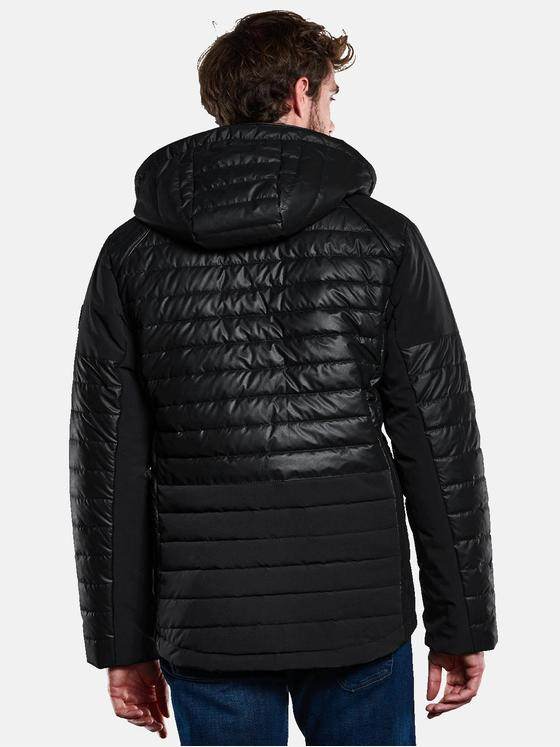 engbers Herren Jacke mit abnehmbarer Kapuze Schwarz 33534