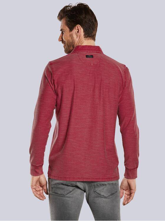 engbers Herren Langarm-Shirt mit Polokragen Rot 34339