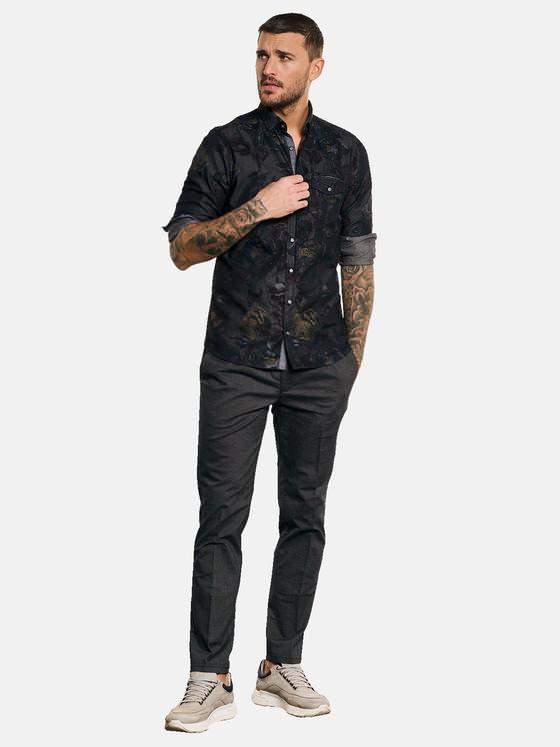 emilio adani Herren Hemd langarm Anthrazit 32825