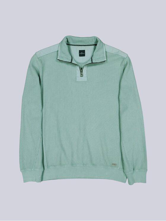 engbers Herren Sweatshirt mit Stehkragen Petrolblau 39688