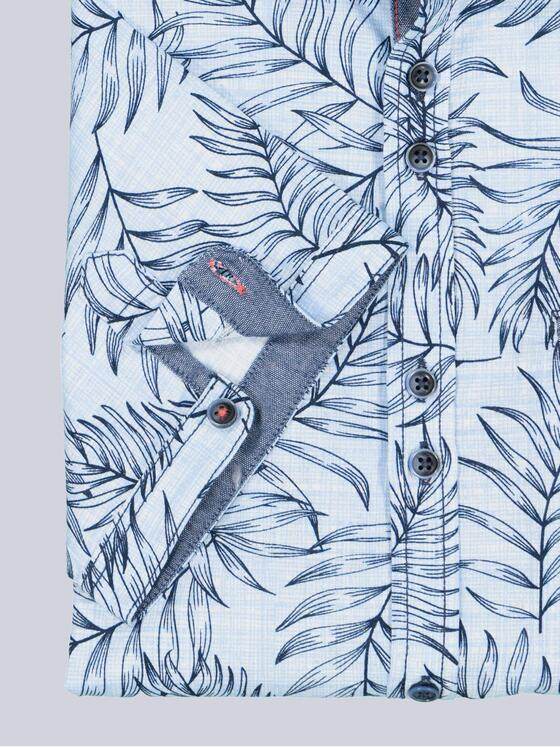 engbers Herren Kurzarm-Hemd gemustert Hellblau 38878