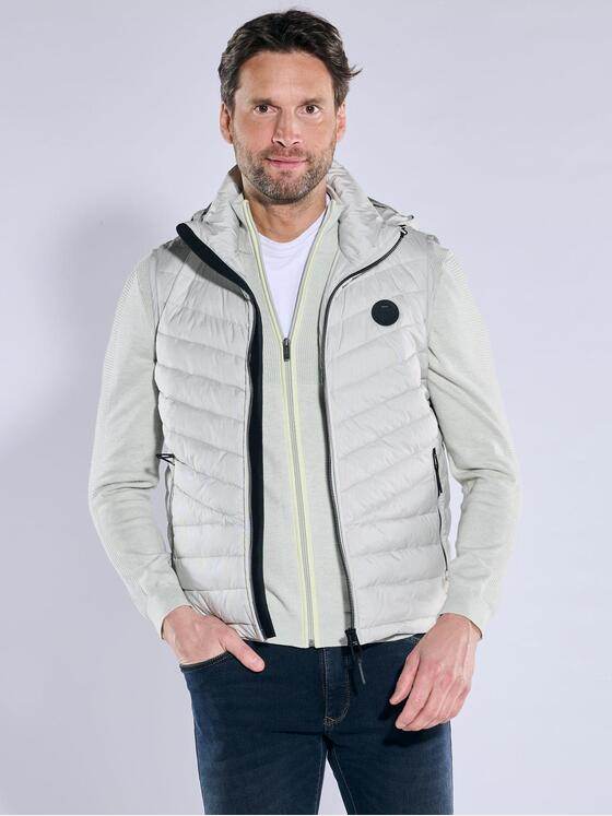 engbers Herren Weste mit abnehmbarer Kapuze Naturweiss 38374