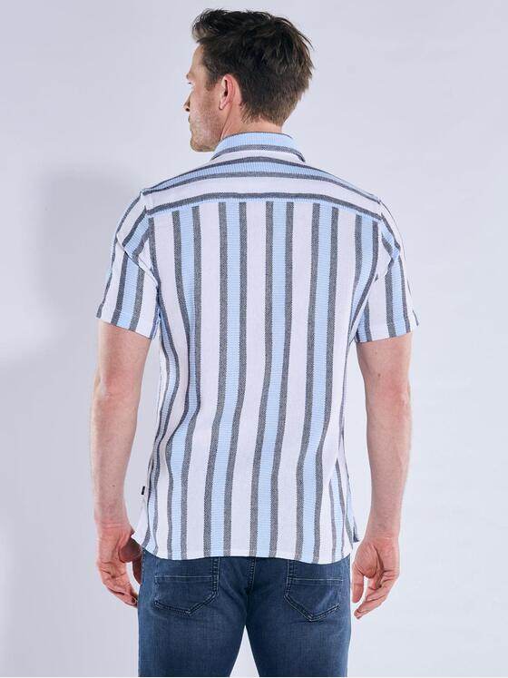 engbers Herren Luftiges Leno-Baumwollhemd Hellblau 40302