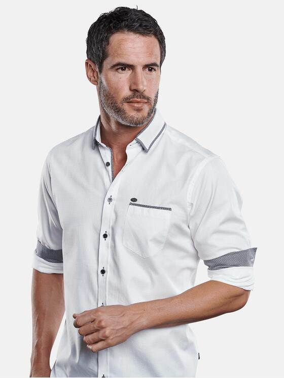 engbers Herren Hemd uni Reinweiss 28959