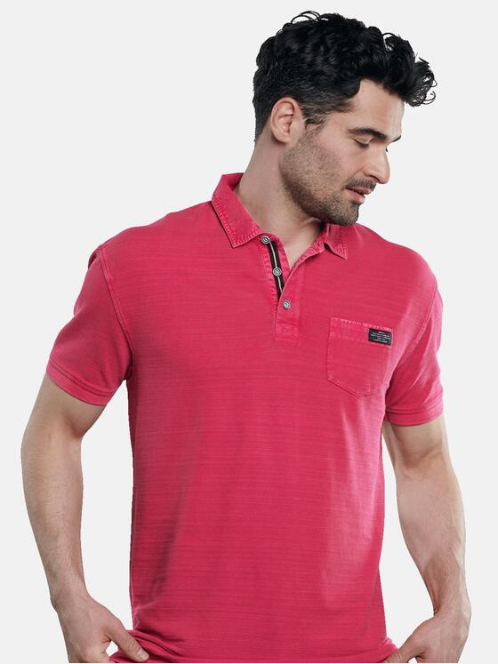 engbers Herren Poloshirt gestreift Feuerrot 31663