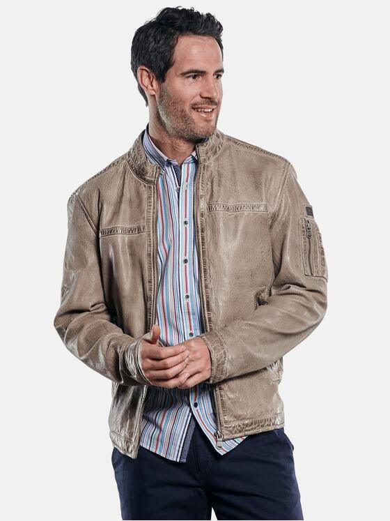 engbers Herren Lederjacke Sand 29601