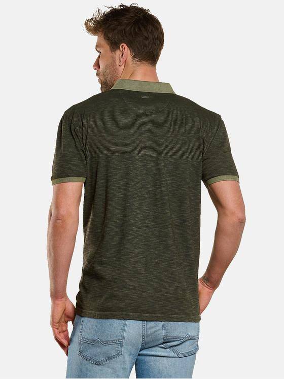 engbers Herren Polo-Shirt strukturiert Khaki 33049