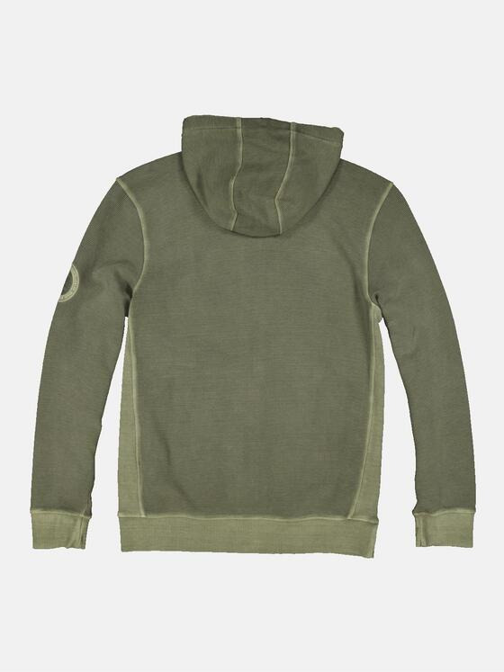 engbers Herren Sweatjacke strukturiert Grün 35123