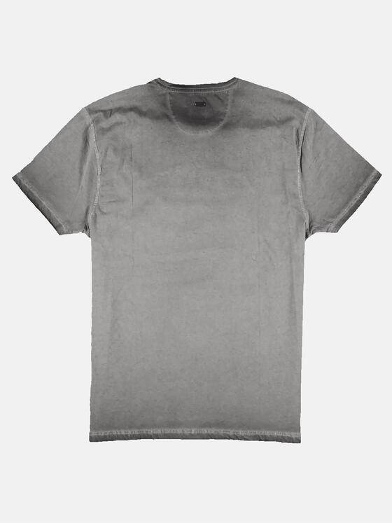engbers Herren T-Shirt Rundhals mit Stickerei Grau 31658
