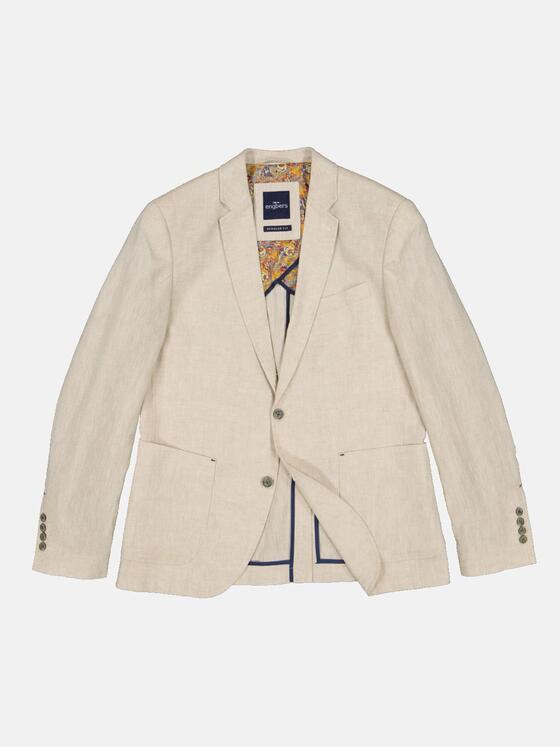 engbers Herren Freizeit-Sakko mit Leinenanteil Beige 36553