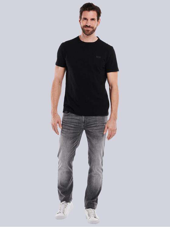ENGBERS GERMANY Herren T-Shirt uni Schwarz 35084