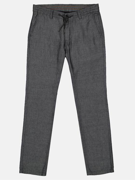 emilio adani Herren Chino regular Grau 35015