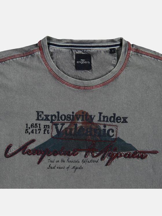 engbers Herren Rundhals T-Shirt Zementgrau 23866