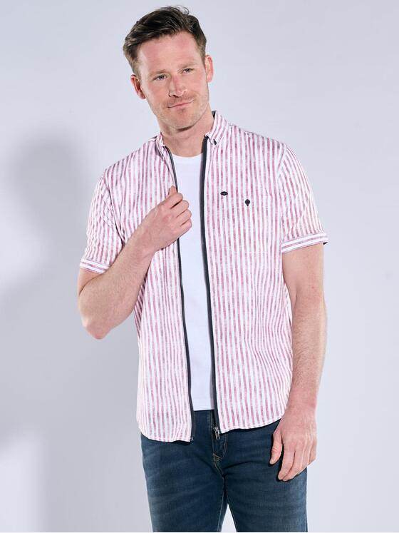 engbers Herren Kurzarm-Hemd strukturiert Rot 38770