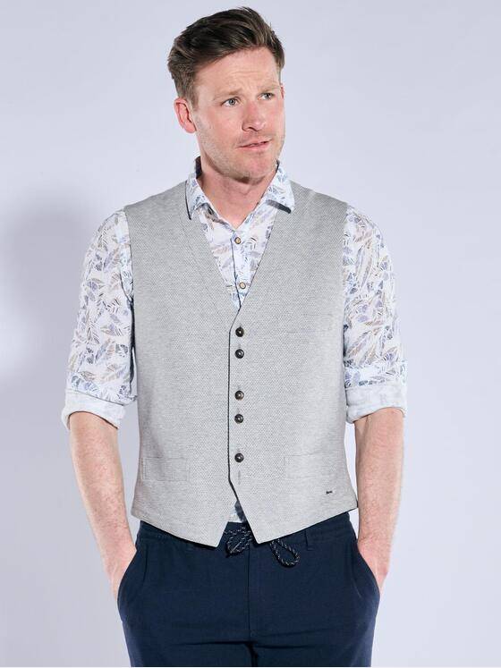 engbers Herren Sakko-Weste slim fit Grau 38871