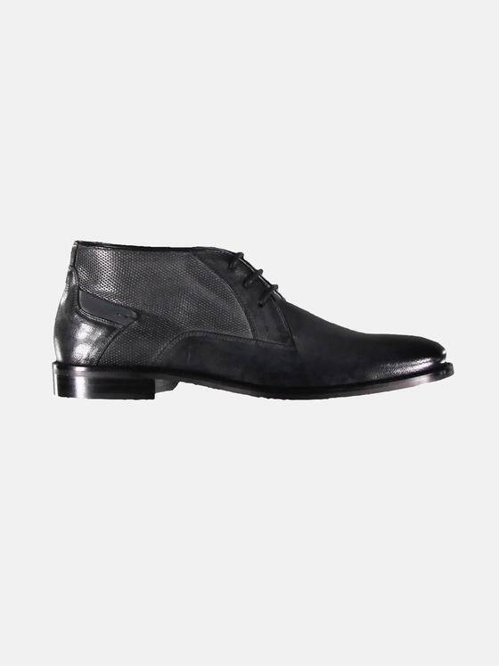 emilio adani Herren klassischer Boot aus Nappa-Leder Blau 30178