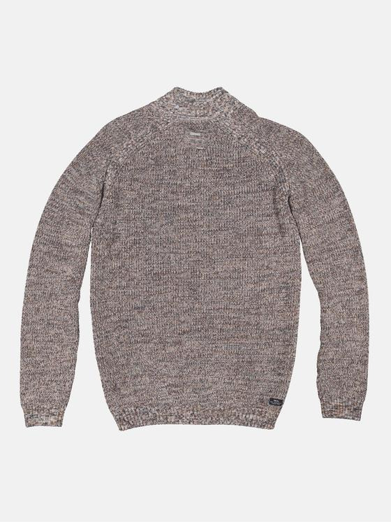 engbers Herren Pullover mit Troyerkragen Beige 33835