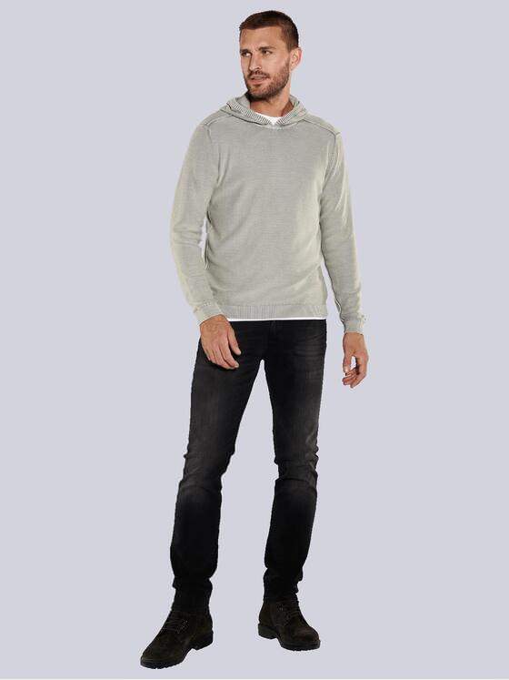 emilio adani Herren Pullover mit Kapuze Grau 36073