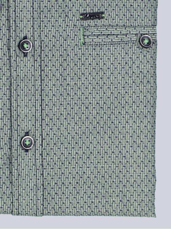 engbers Herren Kurzarm-Hemd strukturiert Hellgruen 38575