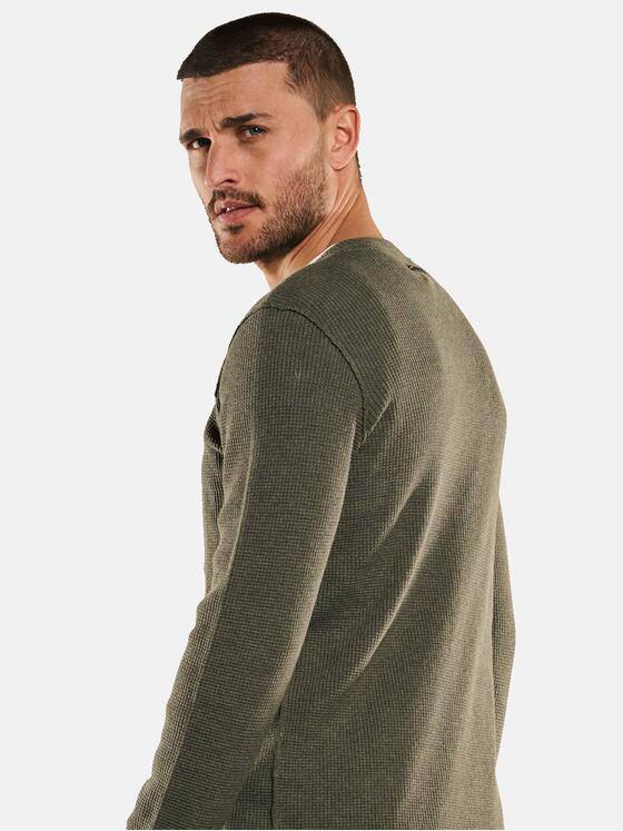 emilio adani Herren Pullover strukturiert Grün 33264