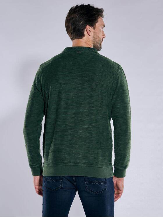engbers Herren Sweatshirt strukturiert Gruen 37753