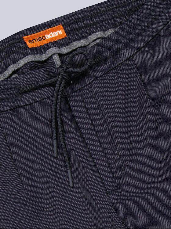 emilio adani Herren Chino mit Tunnelzug Marineblau 39451