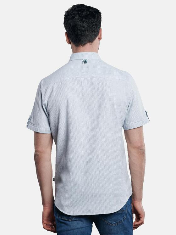 engbers Herren Lässiges Kurzarmhemd Hellblau 31593