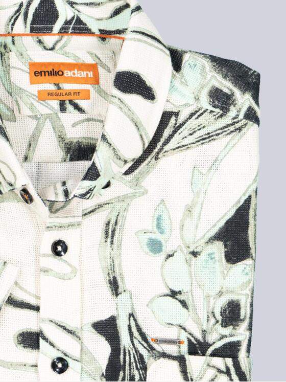 emilio adani Herren Hemd kurzarm Hellgruen 38990