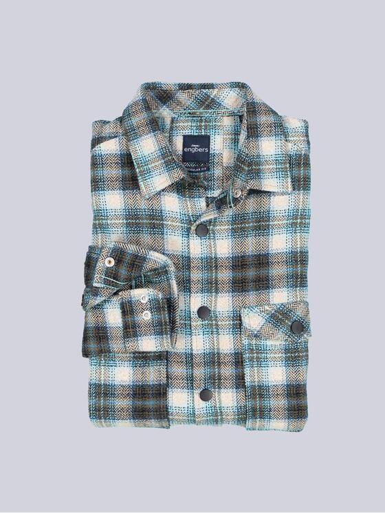 engbers Herren Overshirt kariert Oliv 39128