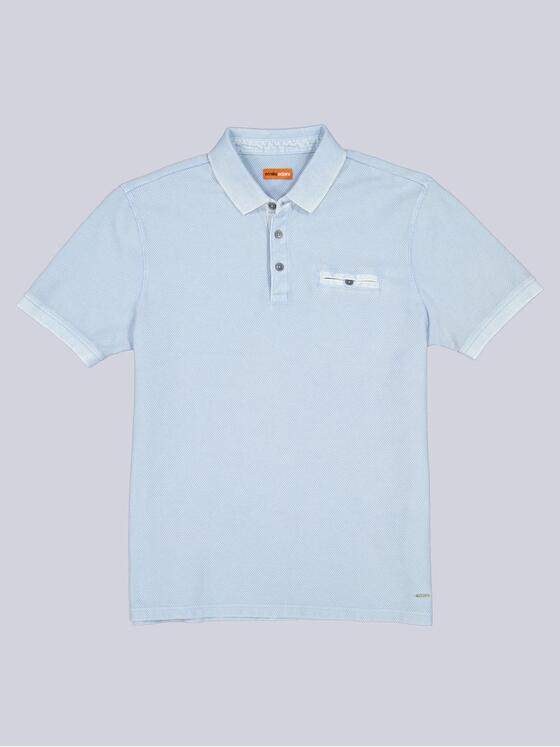 emilio adani Herren Polo-Shirt strukturiert Blau 38626