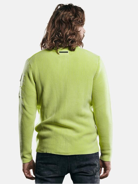 emilio adani Herren Modische Strickjacke Gelb 29281